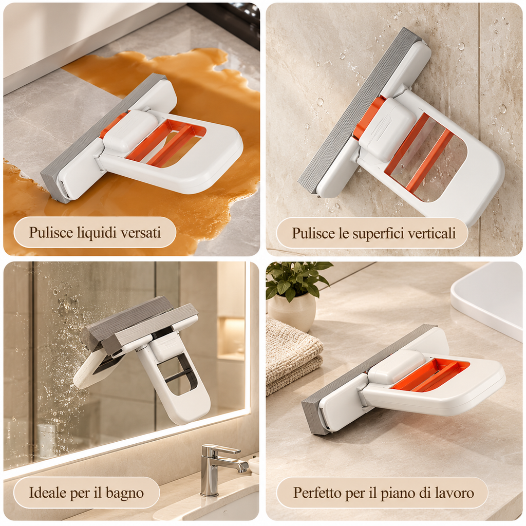 LilyMop™ - Mini Mocio Autostrizzante da Tavolo, per Cucina e Bagno